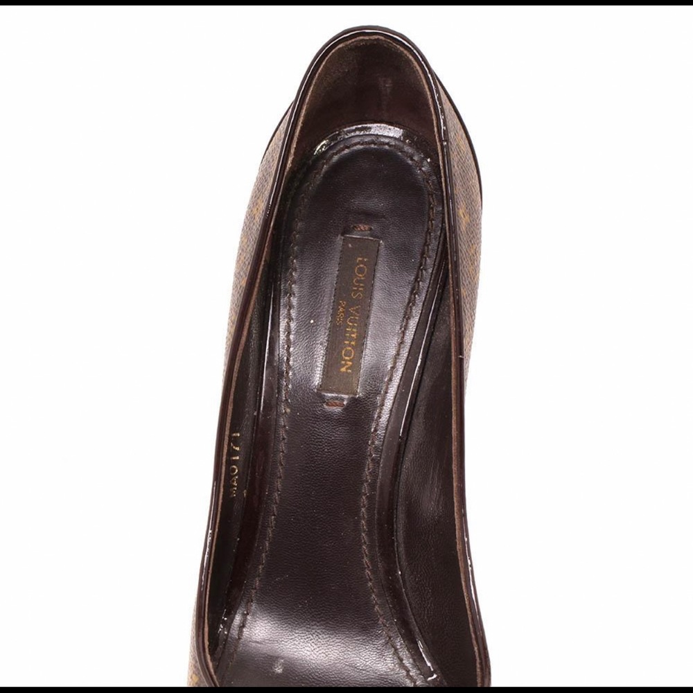 Authentic Louis Vuitton Rivoli cork  monogram pumps heels - Picture 5 of 10